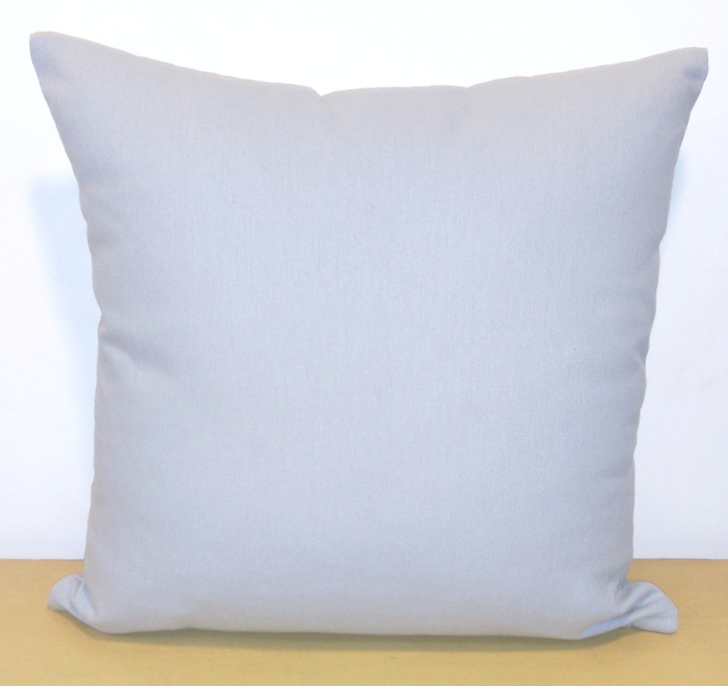 Coussin déhoussable coton Jaya gris clair 40x40cm - INVENTIV